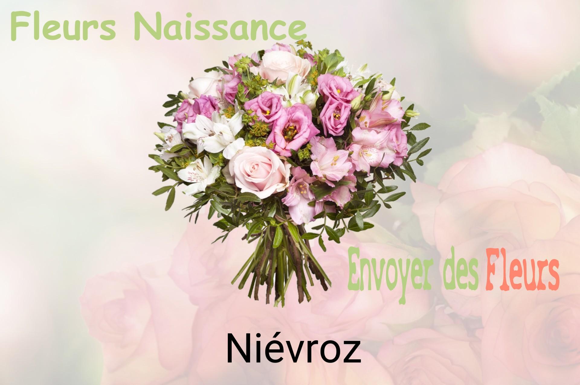 Bouquet de fleurs de naissance livré à Niévroz